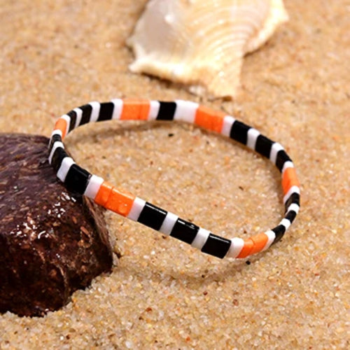 MOON GIRL Colorful Miyuki Bracelets for Women Trendy Charm Wrap Tila