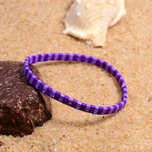 MOON GIRL Colorful Miyuki Bracelets for Women Trendy Charm Wrap Tila