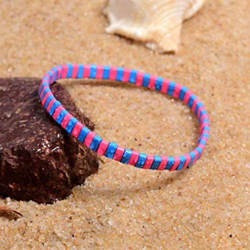 MOON GIRL Colorful Miyuki Bracelets for Women Trendy Charm Wrap Tila