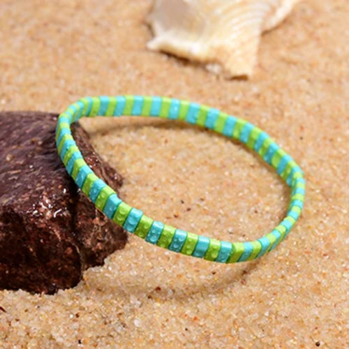 MOON GIRL Colorful Miyuki Bracelets for Women Trendy Charm Wrap Tila