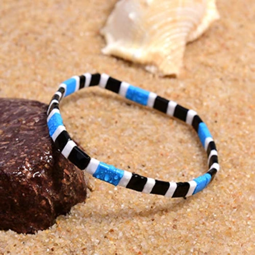 MOON GIRL Colorful Miyuki Bracelets for Women Trendy Charm Wrap Tila