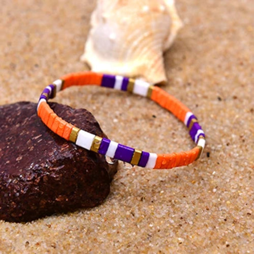MOON GIRL Colorful Miyuki Bracelets for Women Trendy Charm Wrap Tila