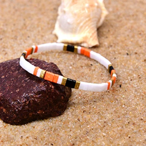 MOON GIRL Colorful Miyuki Bracelets for Women Trendy Charm Wrap Tila