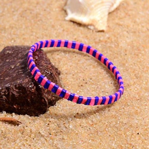 MOON GIRL Colorful Miyuki Bracelets for Women Trendy Charm Wrap Tila