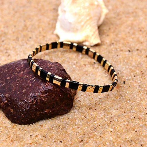 MOON GIRL Colorful Miyuki Bracelets for Women Trendy Charm Wrap Tila