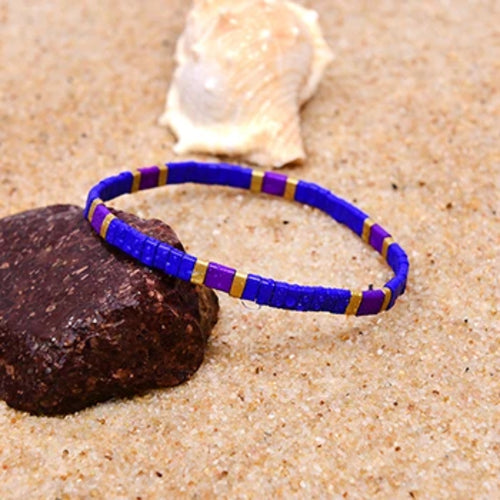 MOON GIRL Colorful Miyuki Bracelets for Women Trendy Charm Wrap Tila