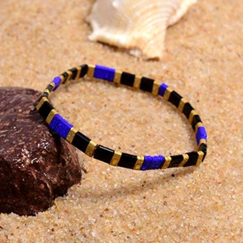 MOON GIRL Colorful Miyuki Bracelets for Women Trendy Charm Wrap Tila
