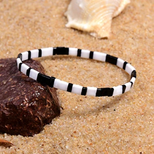 MOON GIRL Colorful Miyuki Bracelets for Women Trendy Charm Wrap Tila