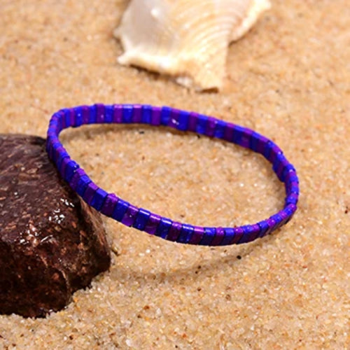 MOON GIRL Colorful Miyuki Bracelets for Women Trendy Charm Wrap Tila