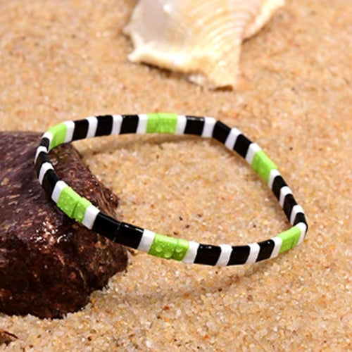 MOON GIRL Colorful Miyuki Bracelets for Women Trendy Charm Wrap Tila